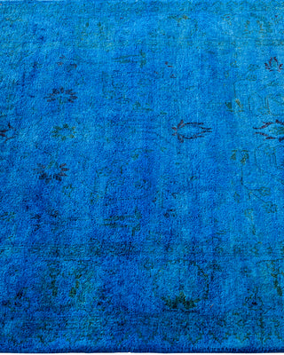 Fine Vibrance, One-of-a-Kind Hand-Knotted Runner Rug  - Blue, 2' 7" x 12' 8"