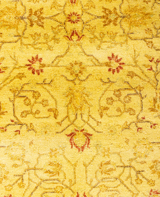 Overdyed One-of-a-Kind Wool Yellow Area Rug 4' 3" x 9' 10"