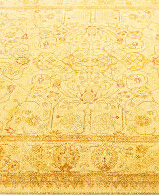 Overdyed One-of-a-Kind Wool Yellow Area Rug 4' 3" x 9' 10"