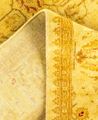 Overdyed One-of-a-Kind Wool Yellow Area Rug 4' 3" x 9' 10"