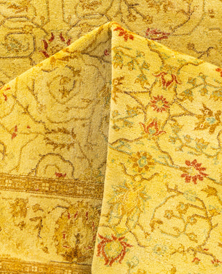 Overdyed One-of-a-Kind Wool Yellow Area Rug 4' 3" x 9' 10"