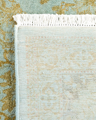 Contemporary Hand Knotted Overdyed Blue Area Rug 5' 1" x 7' 7"