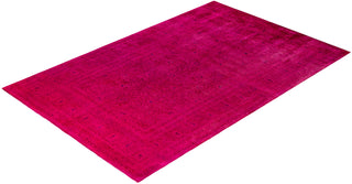 Fine Vibrance, One-of-a-Kind Hand-Knotted Area Rug  - Pink, 6' 1" x 9' 4"