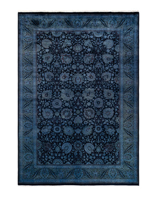 Modern Fine Vibrance Blue Area Rug 6' 3" x 8' 9"