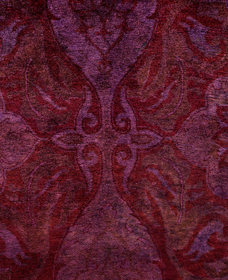 Overdyed One-of-a-Kind Wool Purple Area Rug 12' 2" x 17' 10"