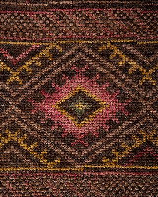 Contemporary Hand Knotted  Brown Area Rug 8' 3" x 10' 3"