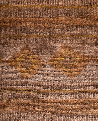 Overdyed Hand-Knotted Wool Modern-Contemporary Brown Area Rug 8' 8" x 11' 7"