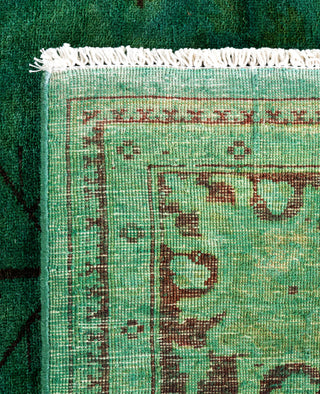 Fine Vibrance, One-of-a-Kind Hand-Knotted Area Rug  - Green, 6' 1" x 8' 10"