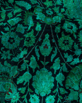 Contemporary Fine Vibrance Black Wool Area Rug - 8' 1" x 10' 9"