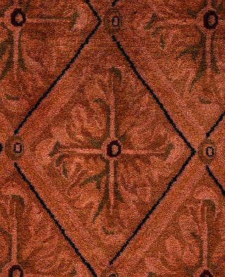 Contemporary Overdyed Wool Hand Knotted Brown Area Rug 8' 2" x 10' 1"