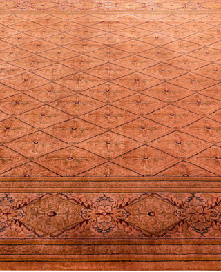 Contemporary Overdyed Wool Hand Knotted Brown Area Rug 8' 2" x 10' 1"
