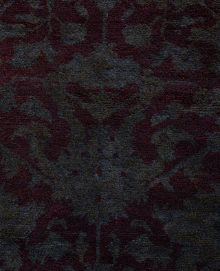 Overdyed One-of-a-Kind Wool Gray Area Rug 9' 3" x 17' 9"
