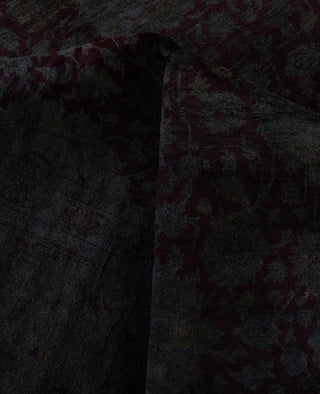 Overdyed One-of-a-Kind Wool Gray Area Rug 9' 3" x 17' 9"