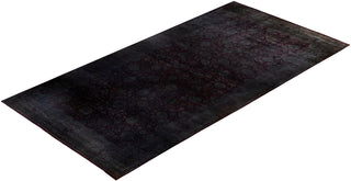 Overdyed One-of-a-Kind Wool Gray Area Rug 9' 3" x 17' 9"