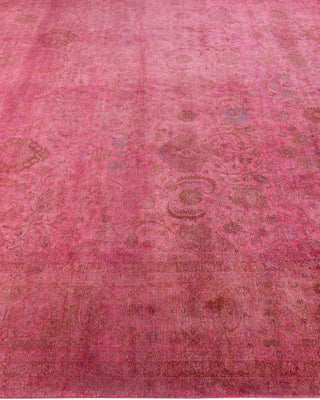 Fine Vibrance, One-of-a-Kind Hand-Knotted Area Rug  - Pink, 9' 2" x 9' 5"