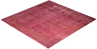 Fine Vibrance, One-of-a-Kind Hand-Knotted Area Rug  - Pink, 9' 2" x 9' 5"
