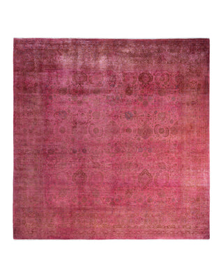 Fine Vibrance, One-of-a-Kind Hand-Knotted Area Rug  - Pink, 9' 2" x 9' 5"