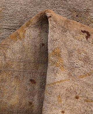 Overdyed One-of-a-Kind Wool Beige Runner 2' 6" x 12' 1"