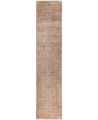 Overdyed One-of-a-Kind Wool Beige Runner 2' 6" x 12' 1"
