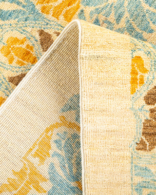 Modern - Contemporary Hand Knotted Ivory Area Rug 6' 0" x 8' 10"