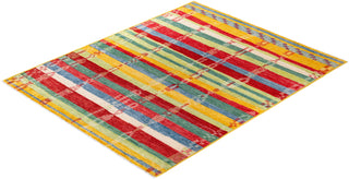 Contemporary Hand-Knotted Modern Abstract Multi Area Rug 8' 2" x 10' 1"