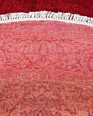 Fine Vibrance, One-of-a-Kind Hand-Knotted Area Rug - Pink, 5' 1" x 5' 1" - Solo Rugs