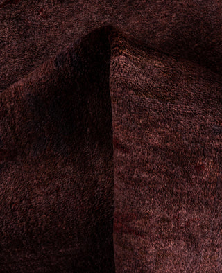 Overdyed One-of-a-Kind Wool Purple Area Rug 4' 2" x 5' 9"