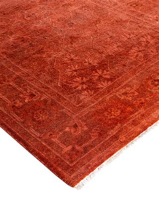 Contemporary Overyed Wool Hand Knotted Pink Runner 2' 7" x 20' 10"