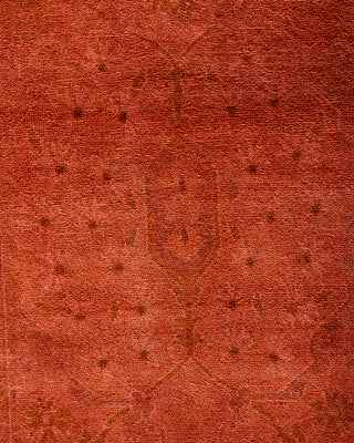 Contemporary Hand-Knotted Overdyed Pink Runner 2' 7" x 20' 10"