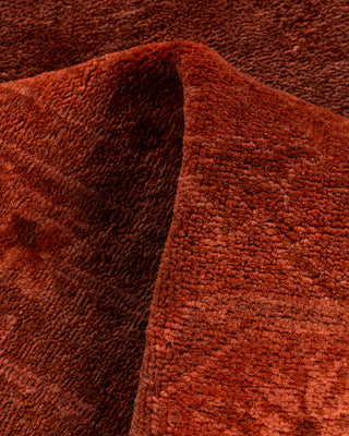 Contemporary Hand-Knotted Overdyed Pink Runner 2' 7" x 20' 10"