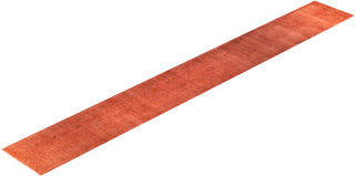 Contemporary Hand-Knotted Overdyed Pink Runner 2' 7" x 20' 10"