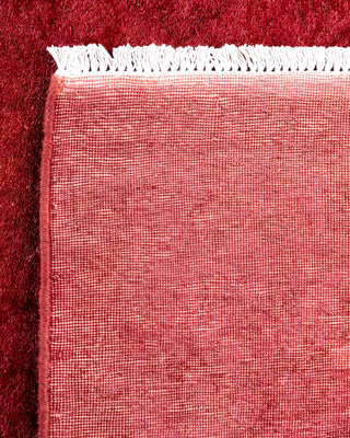 Contemporary Hand-Knotted Overdyed Pink Area Rug 3' 2" x 5' 3"