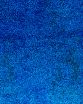 Fine Vibrance, One-of-a-Kind Hand-Knotted Runner Rug  - Blue, 2' 9" x 3' 10"
