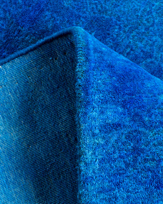 Fine Vibrance, One-of-a-Kind Hand-Knotted Runner Rug  - Blue, 2' 9" x 3' 10"