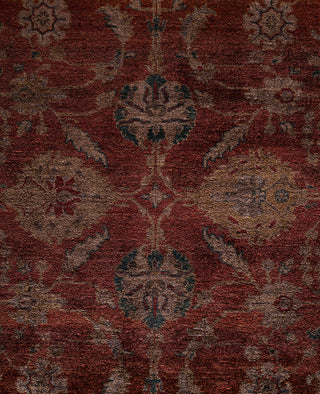 Overdyed One-of-a-Kind Wool Red Area Rug 12' 3" x 15' 3"