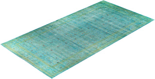 Overdyed Hand-Knotted Green Area Rug 10' 3" x 20' 4"