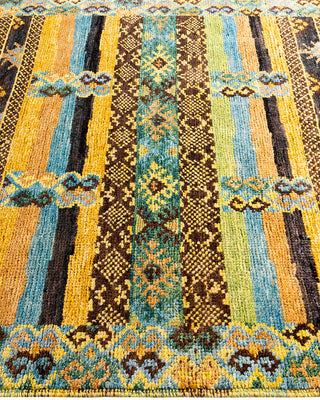 Modern - Contemporary Hand-Knotted Multi Area Rug 4' 5" x 6' 2"