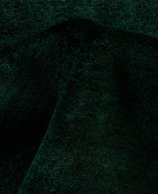 Contemporary Overdyed Wool Hand Knotted Green Area Rug 8' 2" x 10' 0"
