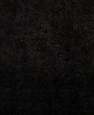 Contemporary Overdyed Wool Hand Knotted Black Area Rug 9' 3" x 12' 2"