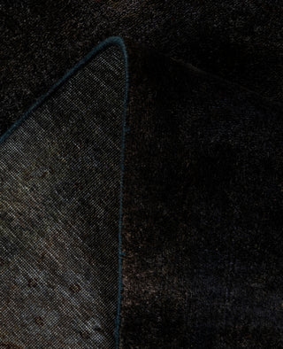 Contemporary Overdyed Wool Hand Knotted Black Area Rug 9' 3" x 12' 2"