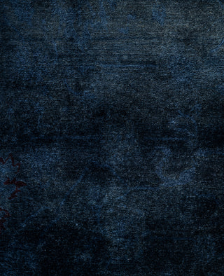 Overdyed One-of-a-Kind Wool Gray Area Rug 6' 2" x 9' 3"