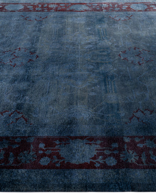 Overdyed One-of-a-Kind Wool Gray Area Rug 6' 2" x 9' 3"