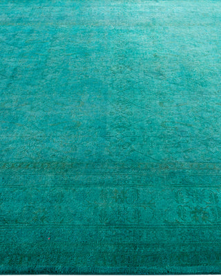 Fine Vibrance, One-of-a-Kind Hand-Knotted Area Rug  - Green, 6' 1" x 9' 3"