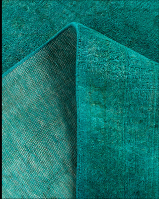 Fine Vibrance, One-of-a-Kind Hand-Knotted Area Rug  - Green, 6' 1" x 9' 3"