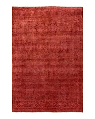 Fine Vibrance, One-of-a-Kind Hand-Knotted Area Rug - Pink, 6' 3" x 9' 3" - Solo Rugs