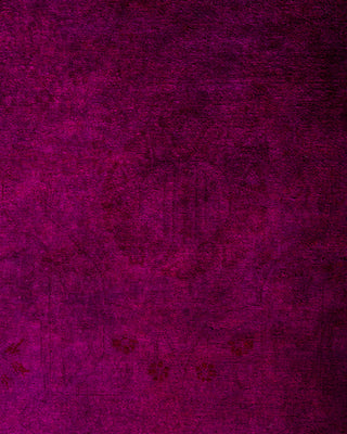 Fine Vibrance, One-of-a-Kind Hand-Knotted Area Rug  - Pink, 6' 2" x 9' 2"