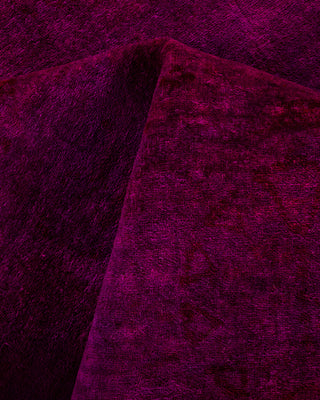 Fine Vibrance, One-of-a-Kind Hand-Knotted Area Rug  - Pink, 6' 2" x 9' 2"