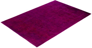 Fine Vibrance, One-of-a-Kind Hand-Knotted Area Rug  - Pink, 6' 2" x 9' 2"