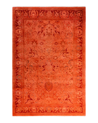 Fine Vibrance, One-of-a-Kind Hand-Knotted Area Rug  - Pink, 6' 1" x 8' 10"