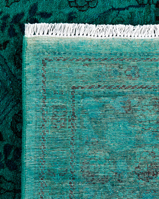 Fine Vibrance, One-of-a-Kind Hand-Knotted Area Rug  - Green, 6' 1" x 8' 7"